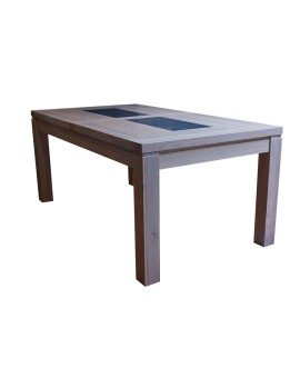 Table 200x100 cm + 4 allonges de 40 cm