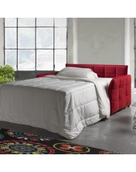 canapé lit rouge